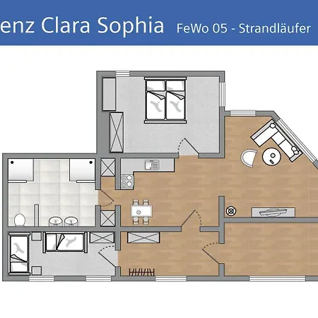 Strandlaeufer In Der Residenz Clara Sophia Apartmán Binz