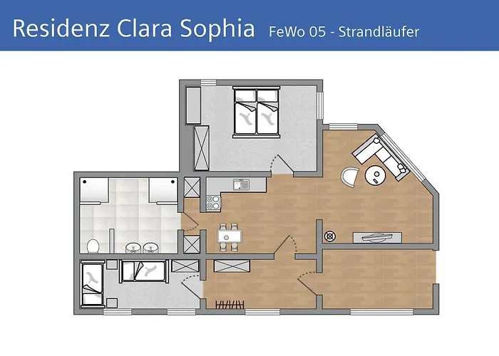 Strandlaeufer In Der Residenz Clara Sophia Apartamento Binz